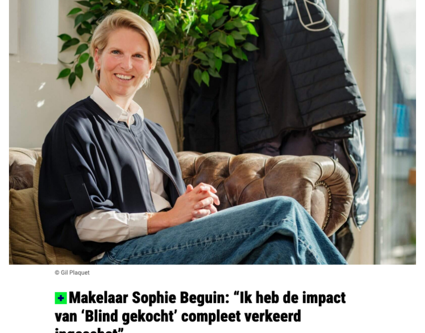 Nieuwsblad Sophie Impact Blind gekocht